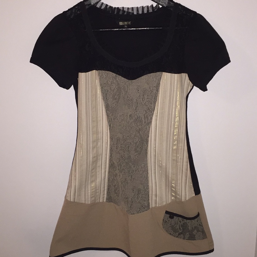 Patchwork T-shirt by: Kollontai